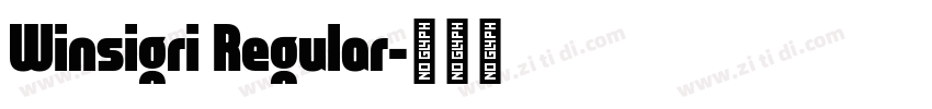 Winsigri Regular字体转换